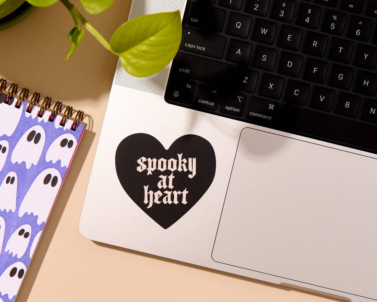 And Here We Are Vinyl Sticker Spooky At Heart