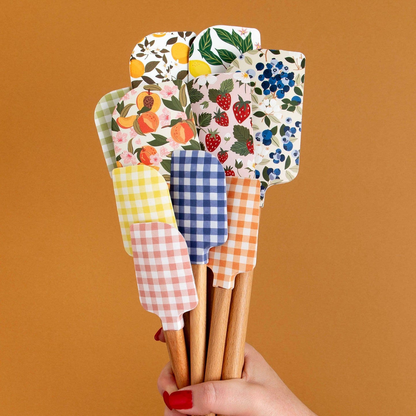 Paper Farm Press Lemon Grove Silicone Kitchen Spatulas Set