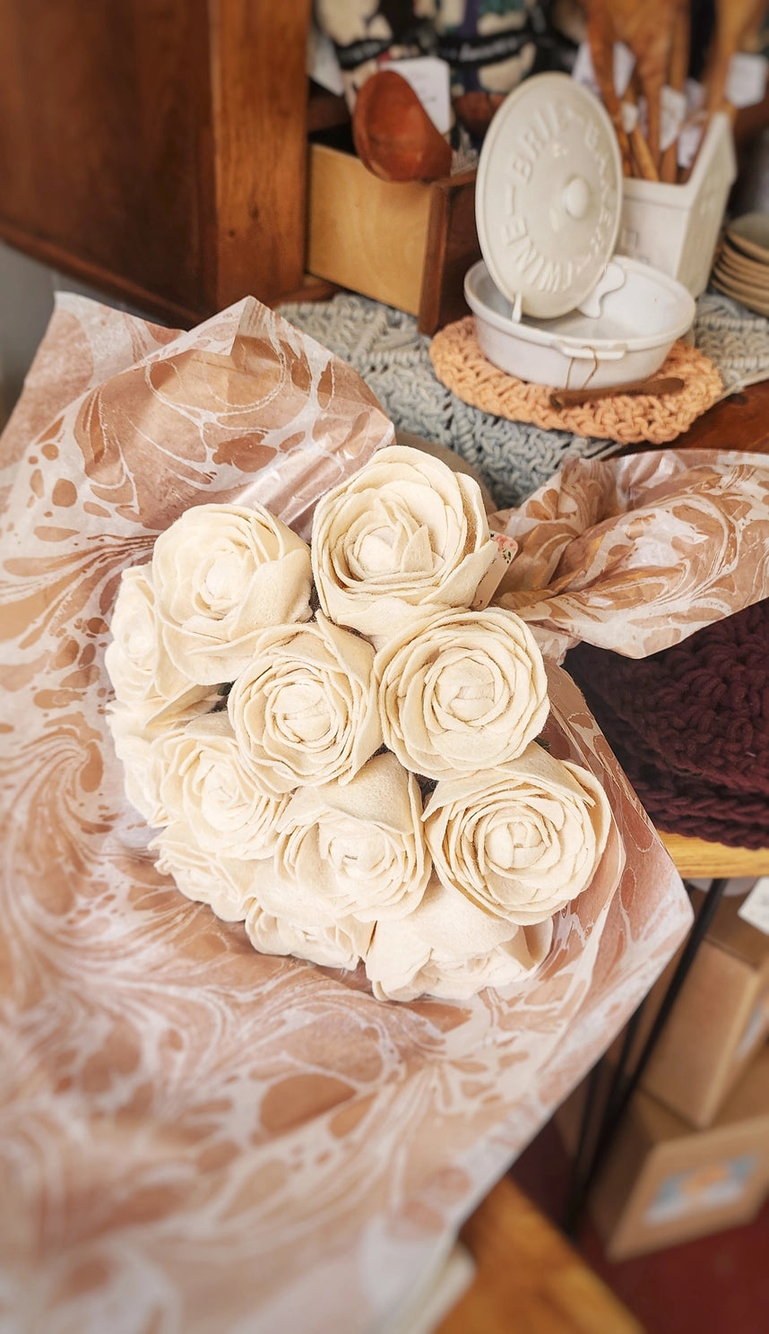 Madymae Felt Florals Felt English Rose