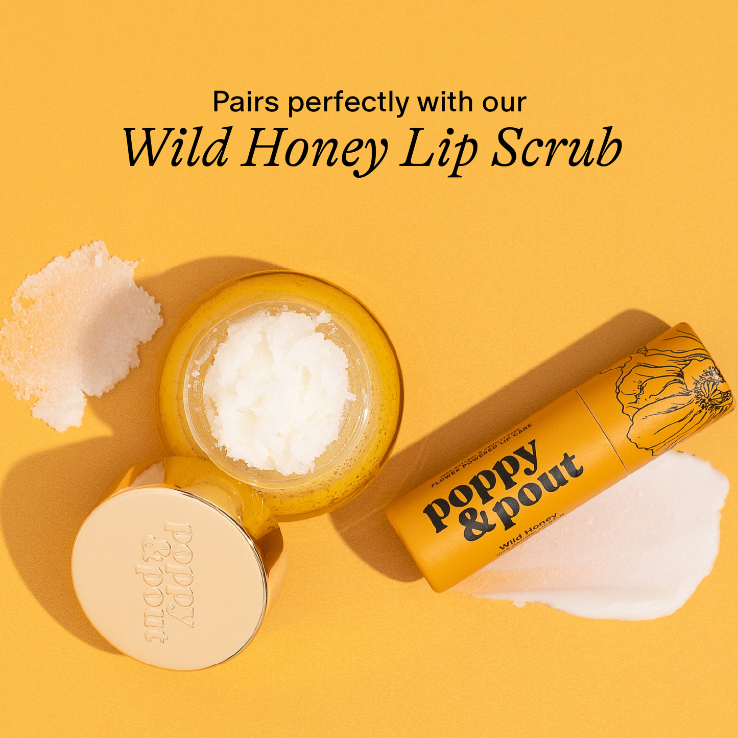 Poppy & Pout Lip Balm, Wild Honey