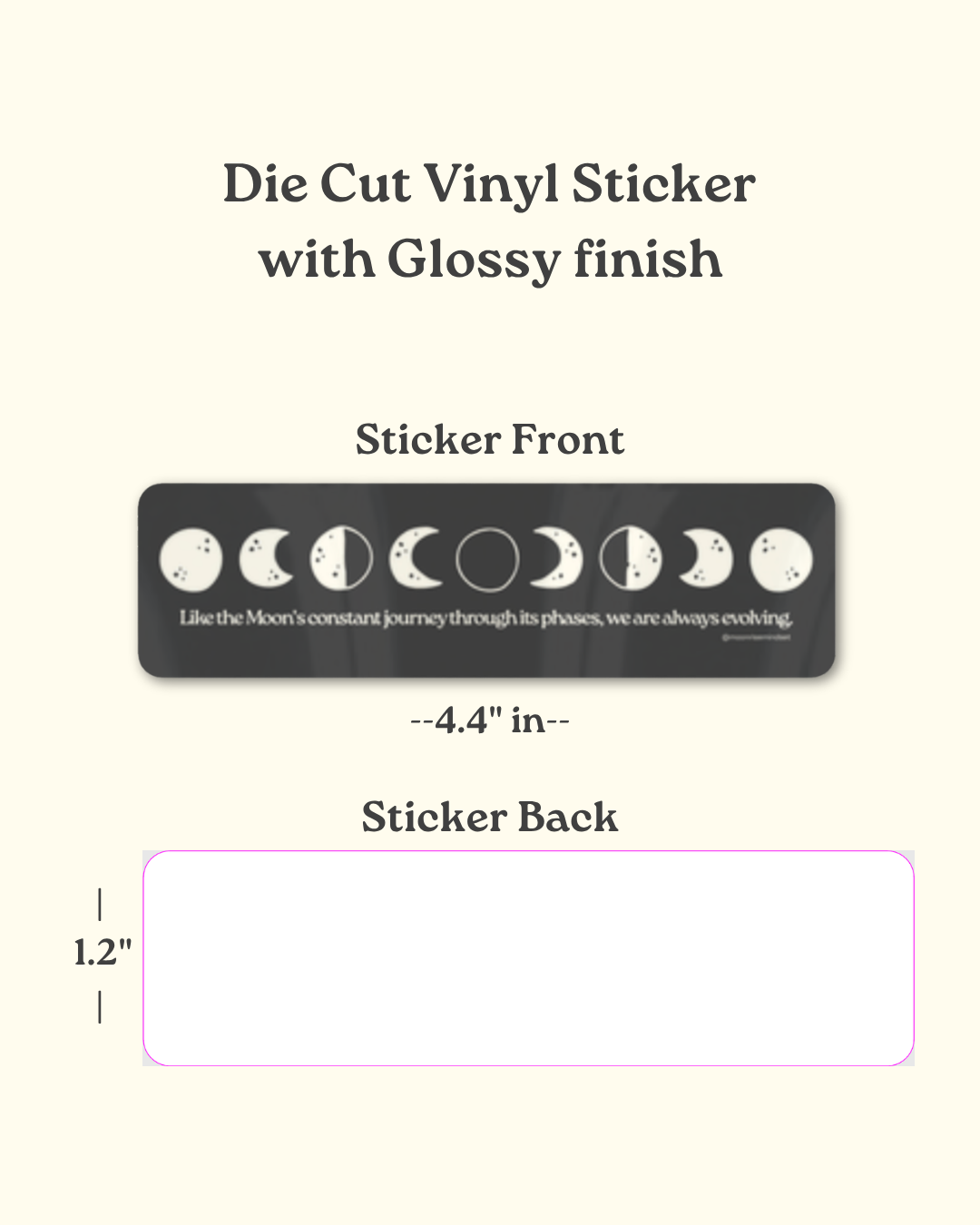 Moonrise Mindset Moon Phases Sticker