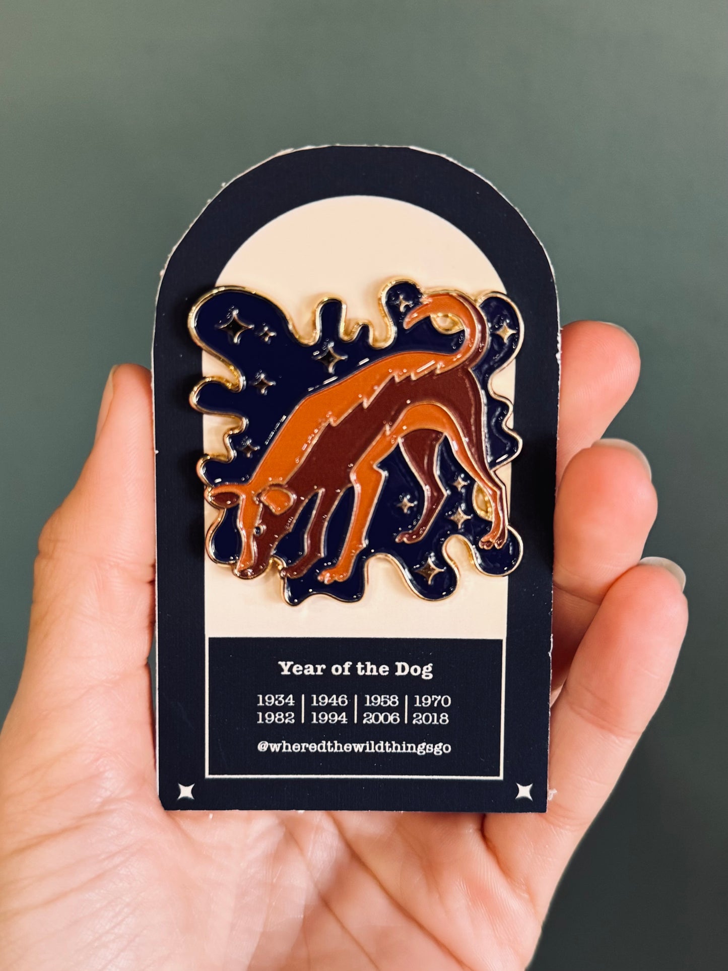 Where'd The Wild Things Go Year of the Dog Pin