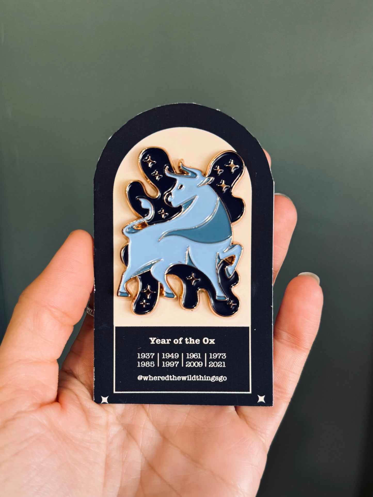 Where'd The Wild Things Go Year of the Ox Pin