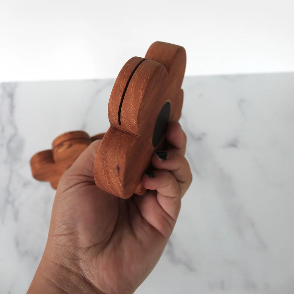 Honey Wood ATX Floral Photo Stand