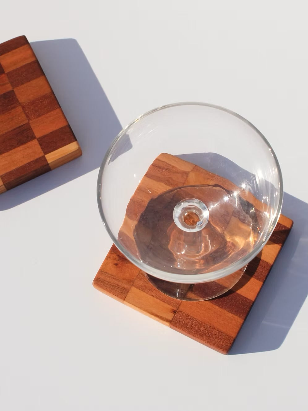Honey Wood ATX Burnout Coaster - Set of 2