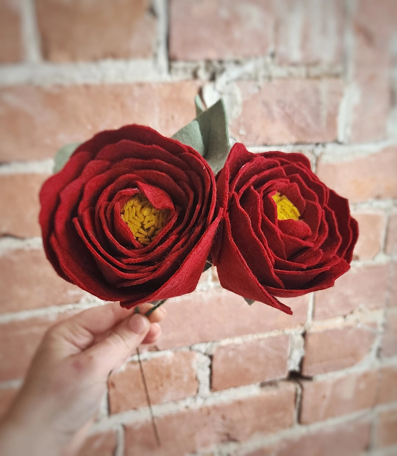 Madymae Felt Florals Felt Peony