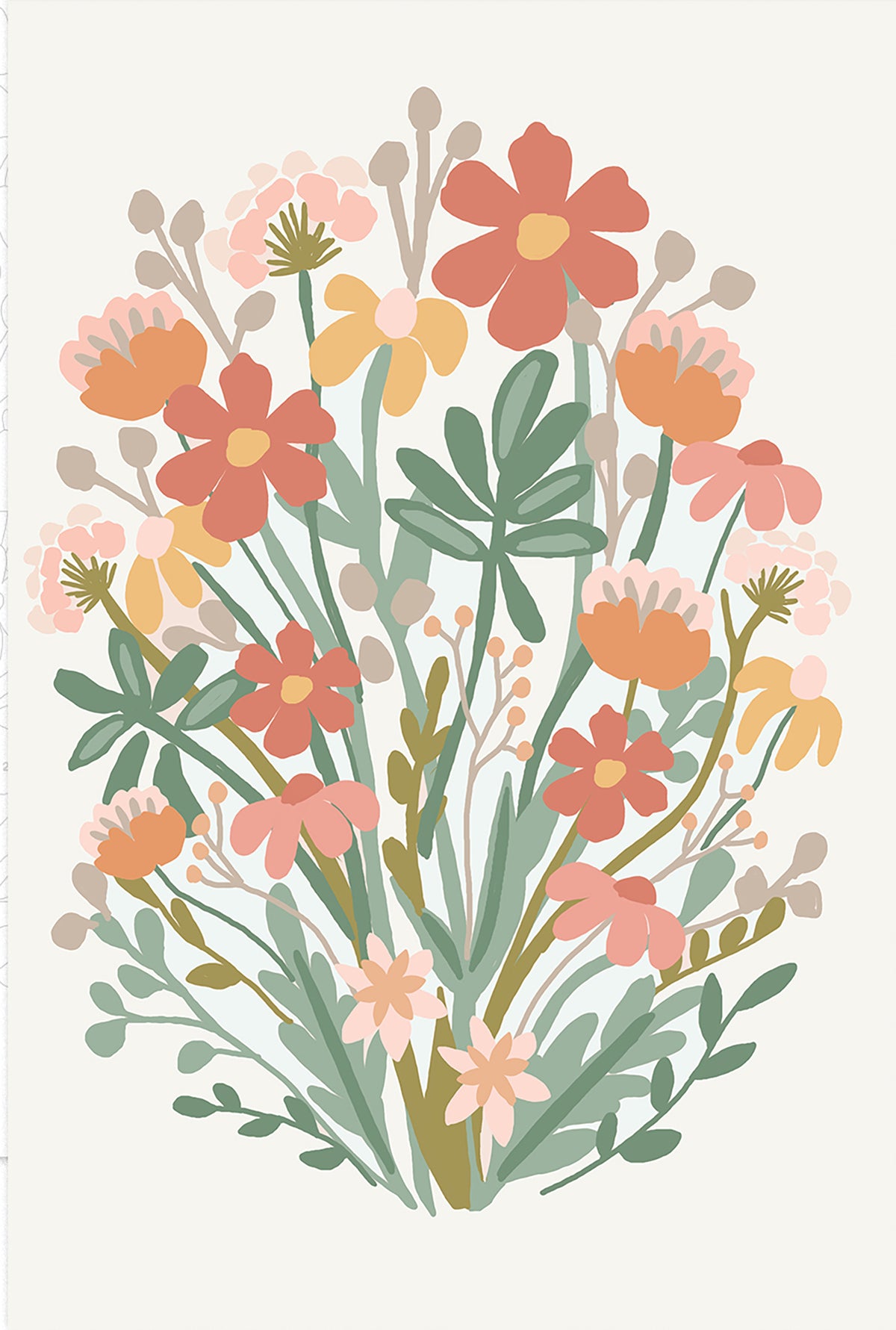 Breathe People Wildflowers Art Paint by Numbers