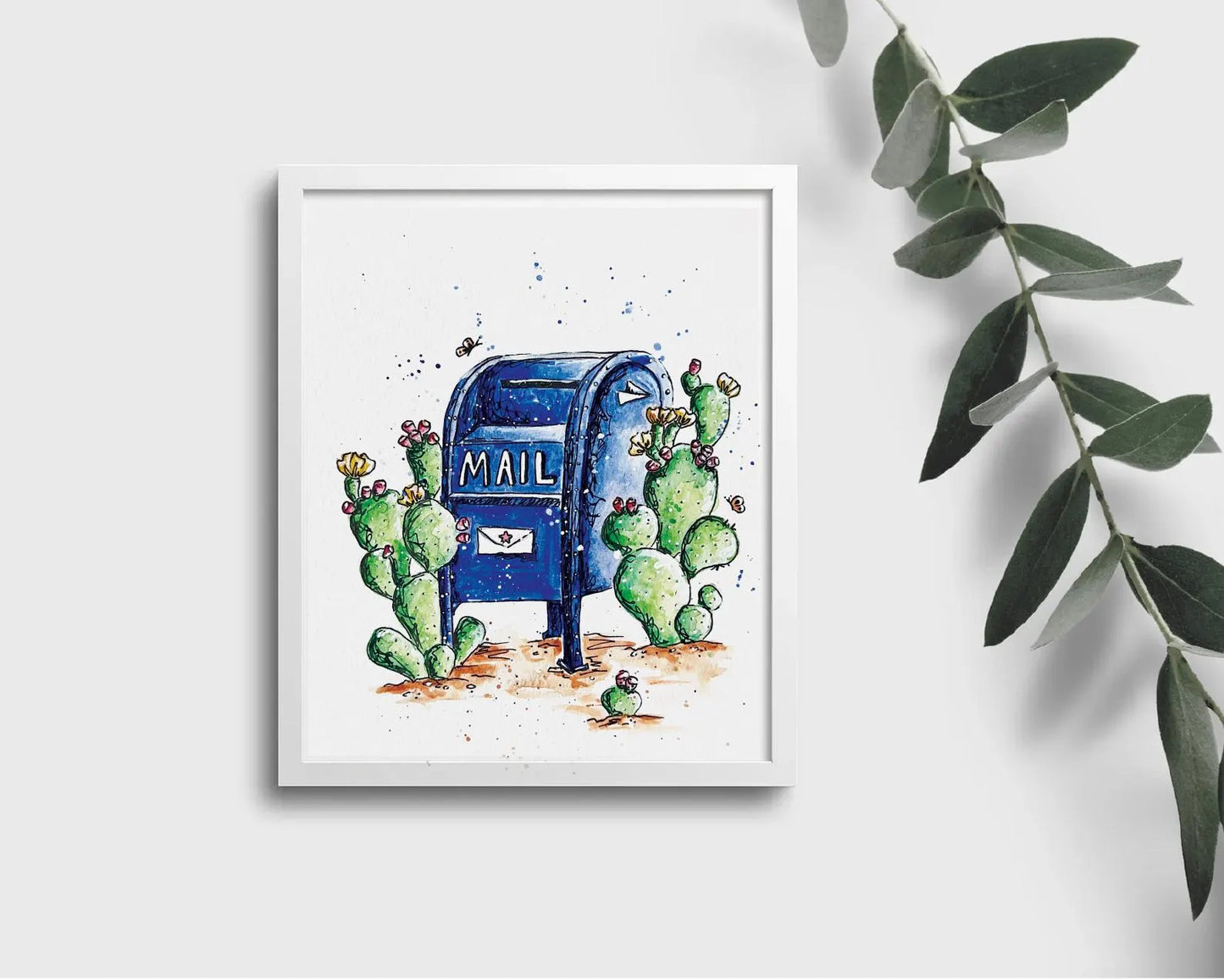 Where'd The Wild Things Go Cactus Mailbox Print