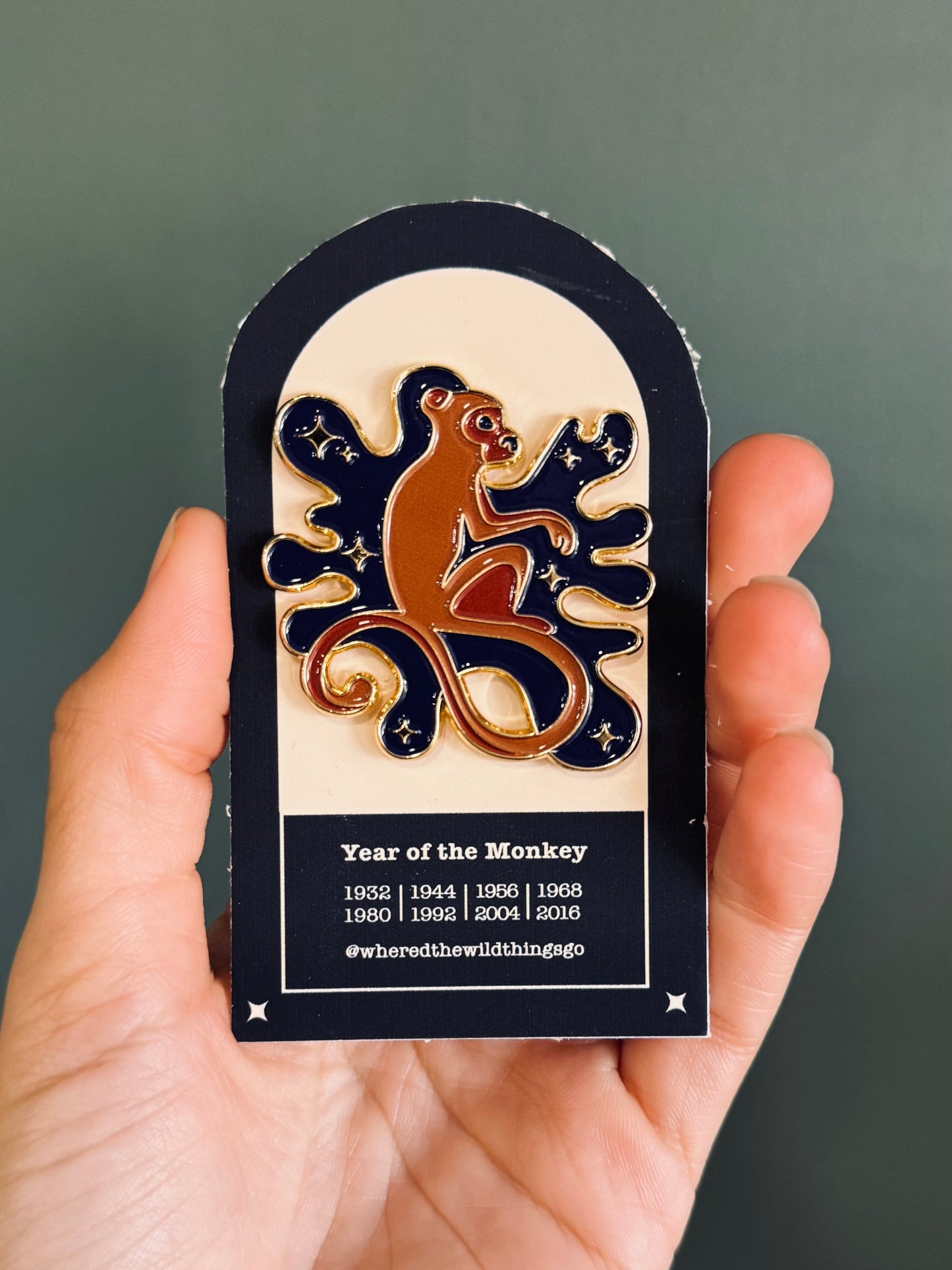 Where'd The Wild Things Go Year of the Monkey Pin