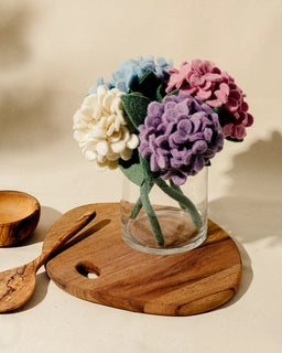 Global Goods Partners Felt Hydrangea Flower