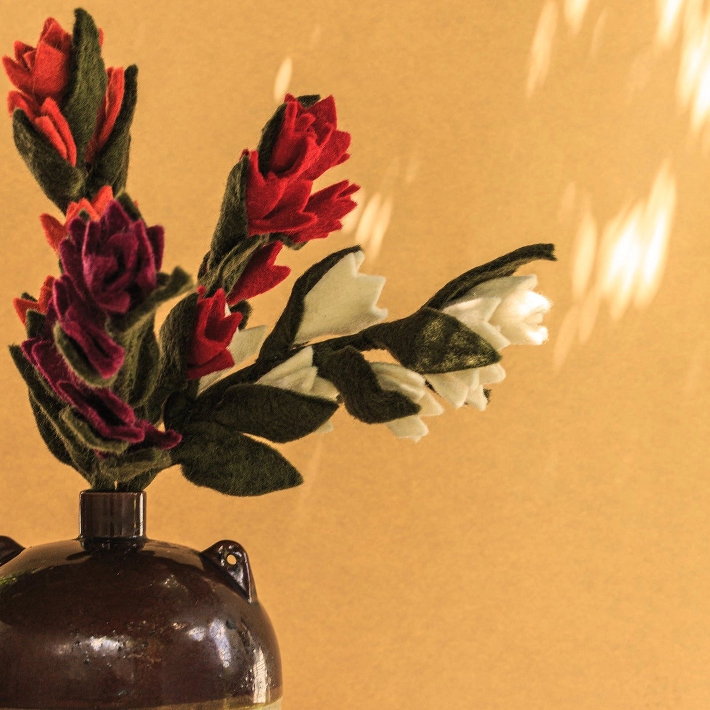 Global Goods Partners Felt Paint Brush Flowers