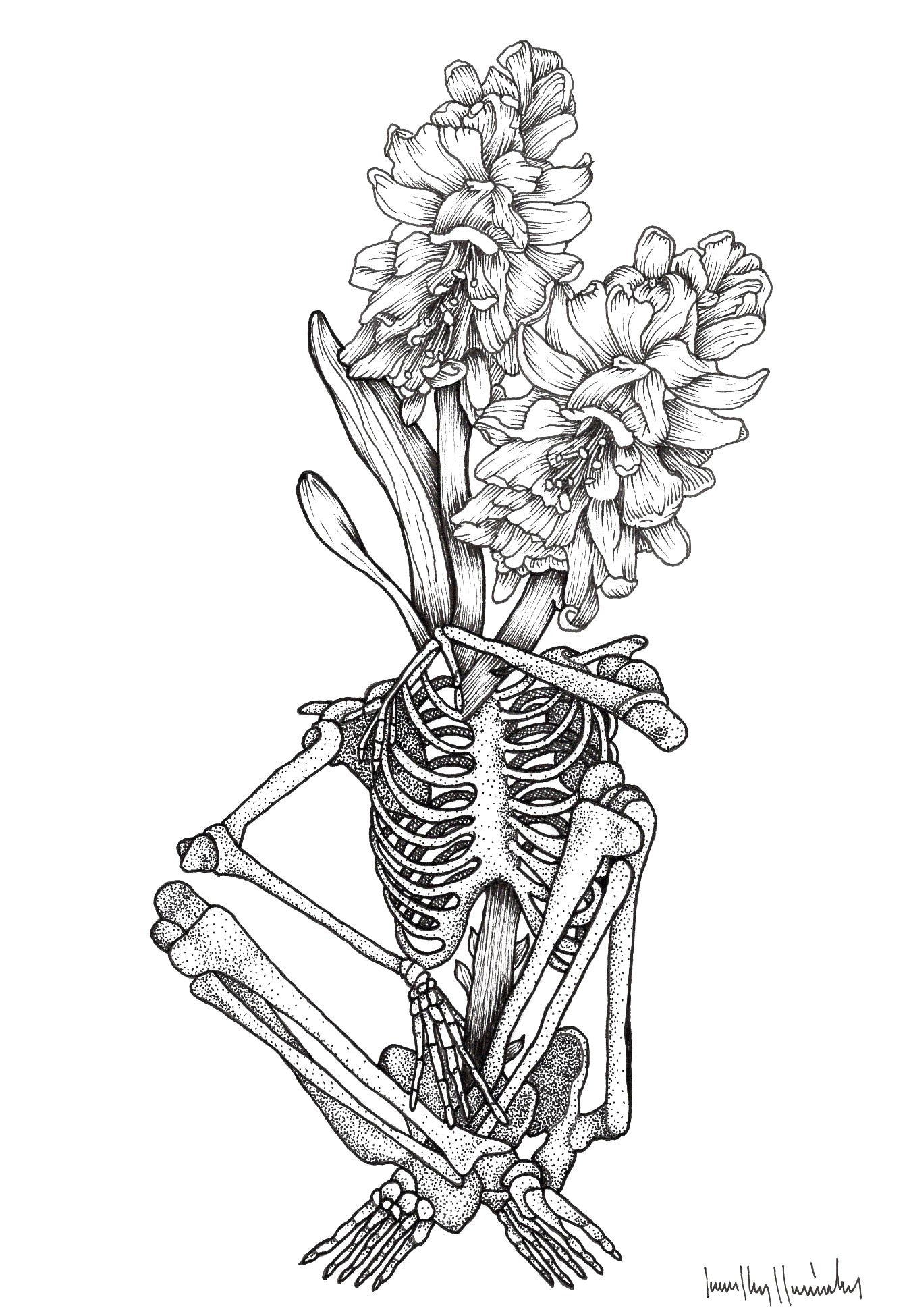Laura Clay Art In Bloom IX Print