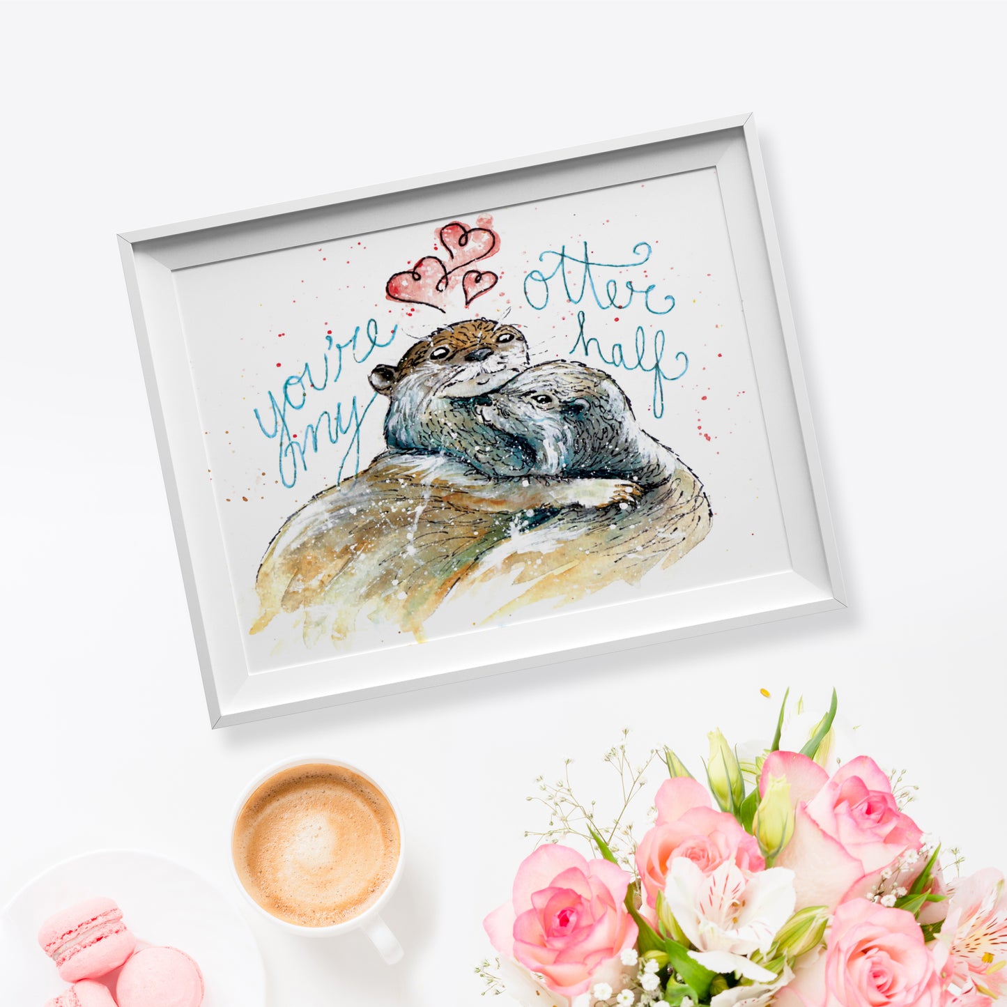 Where'd The Wild Things Go You're My Otter Half Print