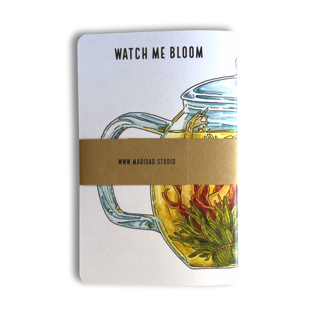 Maridad Studio Let Me Steep Watch Me Bloom Pocket Journal