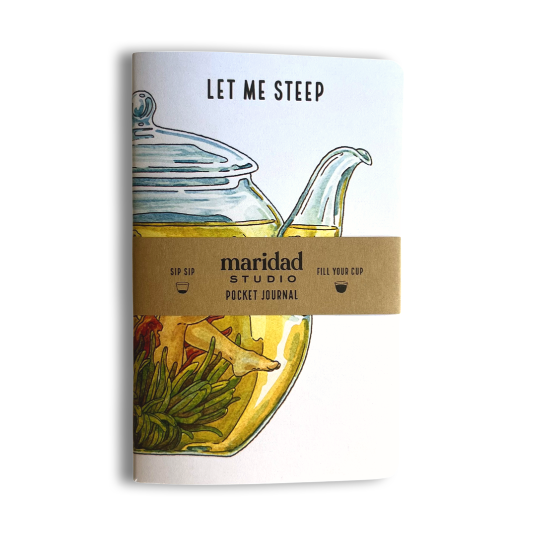 Maridad Studio Let Me Steep Watch Me Bloom Pocket Journal