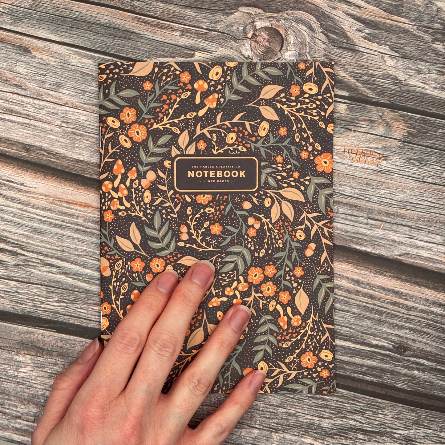 The Fabled Creative Co. Lined Notebook - Wicked Wildflowers