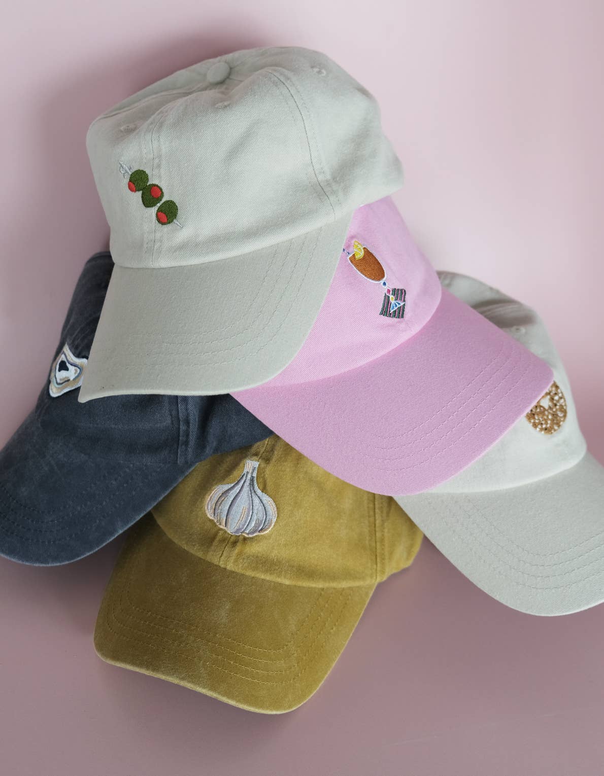 Idlewild Co. Embroidered Hat | Garlic, Washed Mustard Color