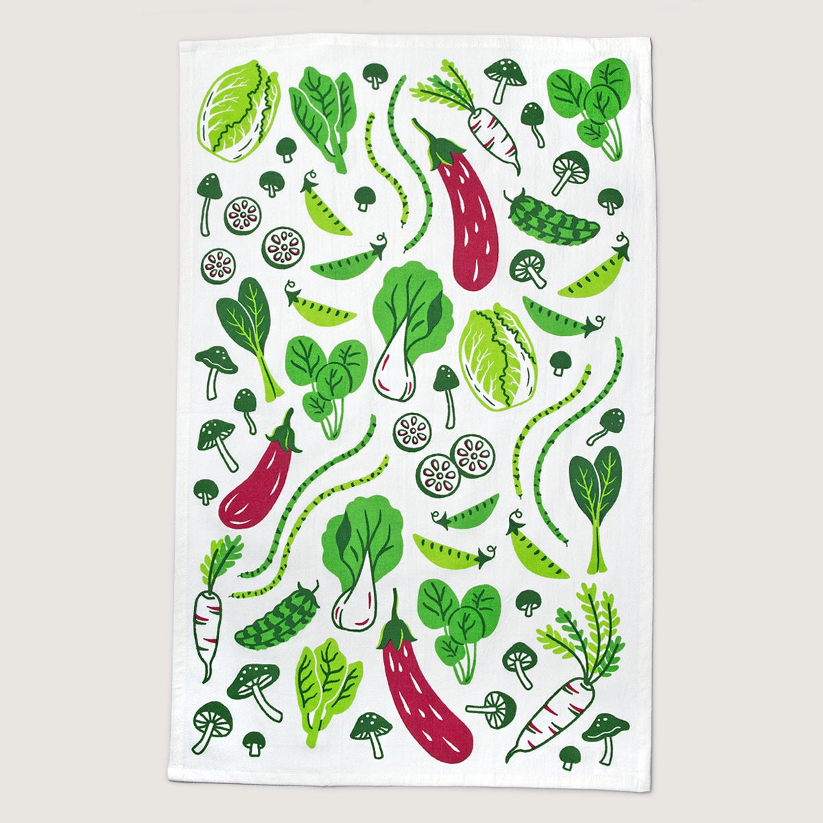 Seltzer Goods Asian Veggies Tea Towel