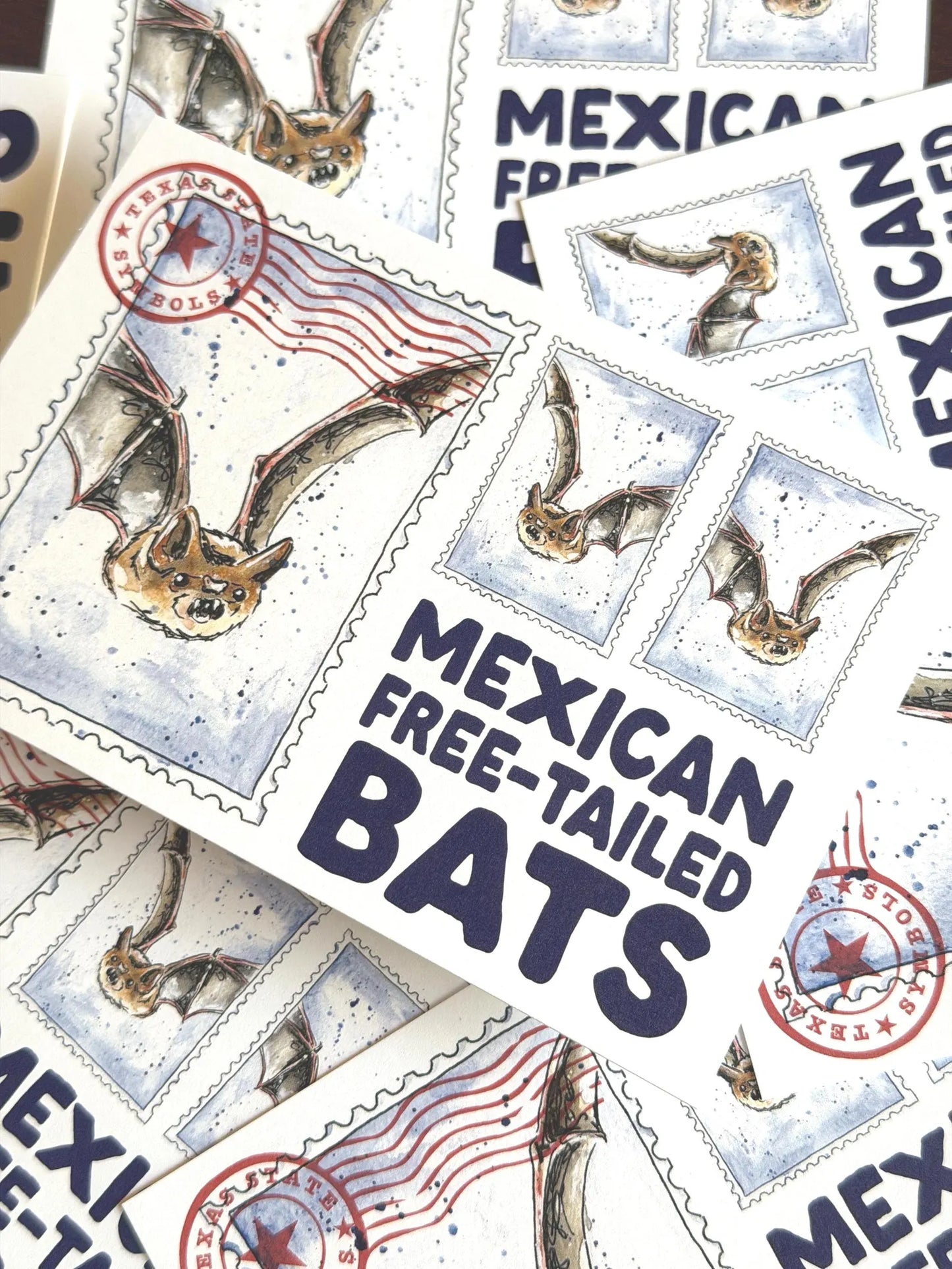 Where’d The Wild Things Go Mexican Free-Tailed Bats Postcard