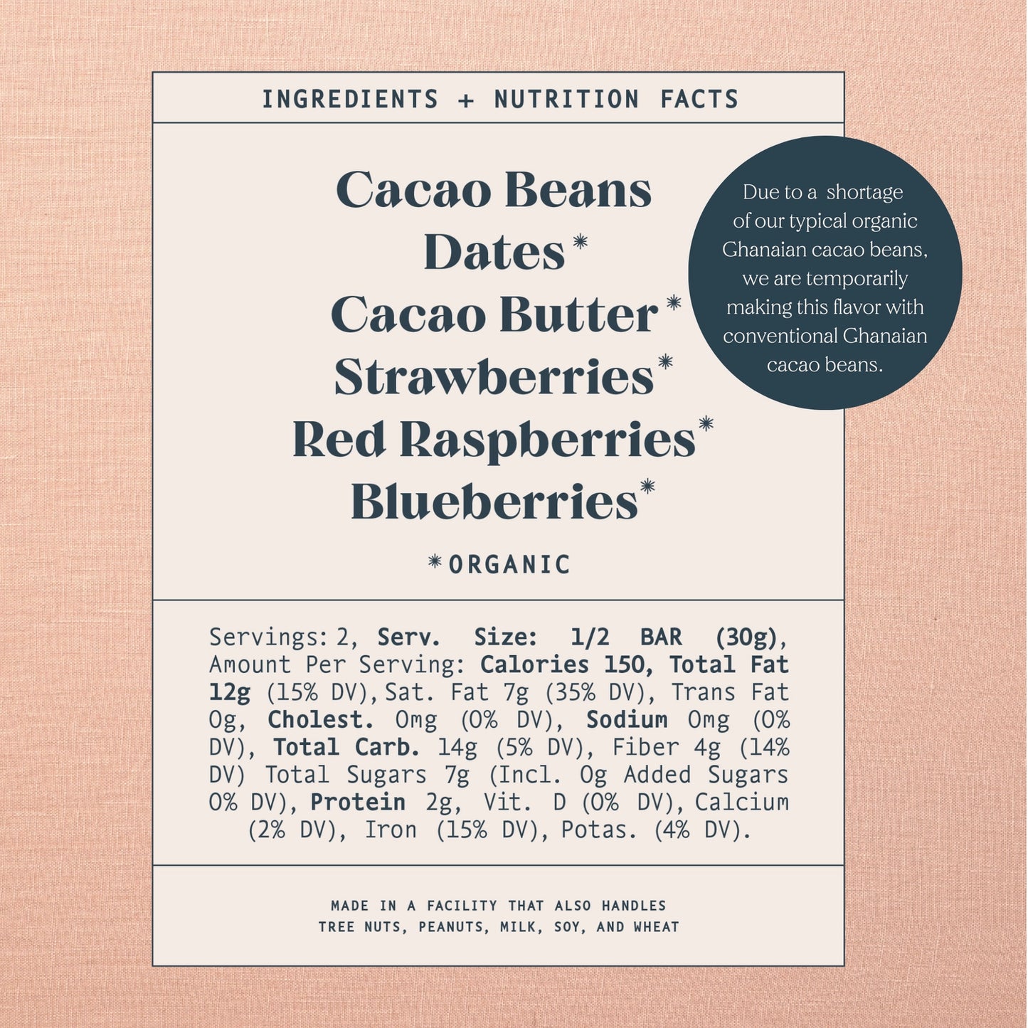 Spring & Mulberry Mixed Berry Date-Sweetened Dark Chocolate