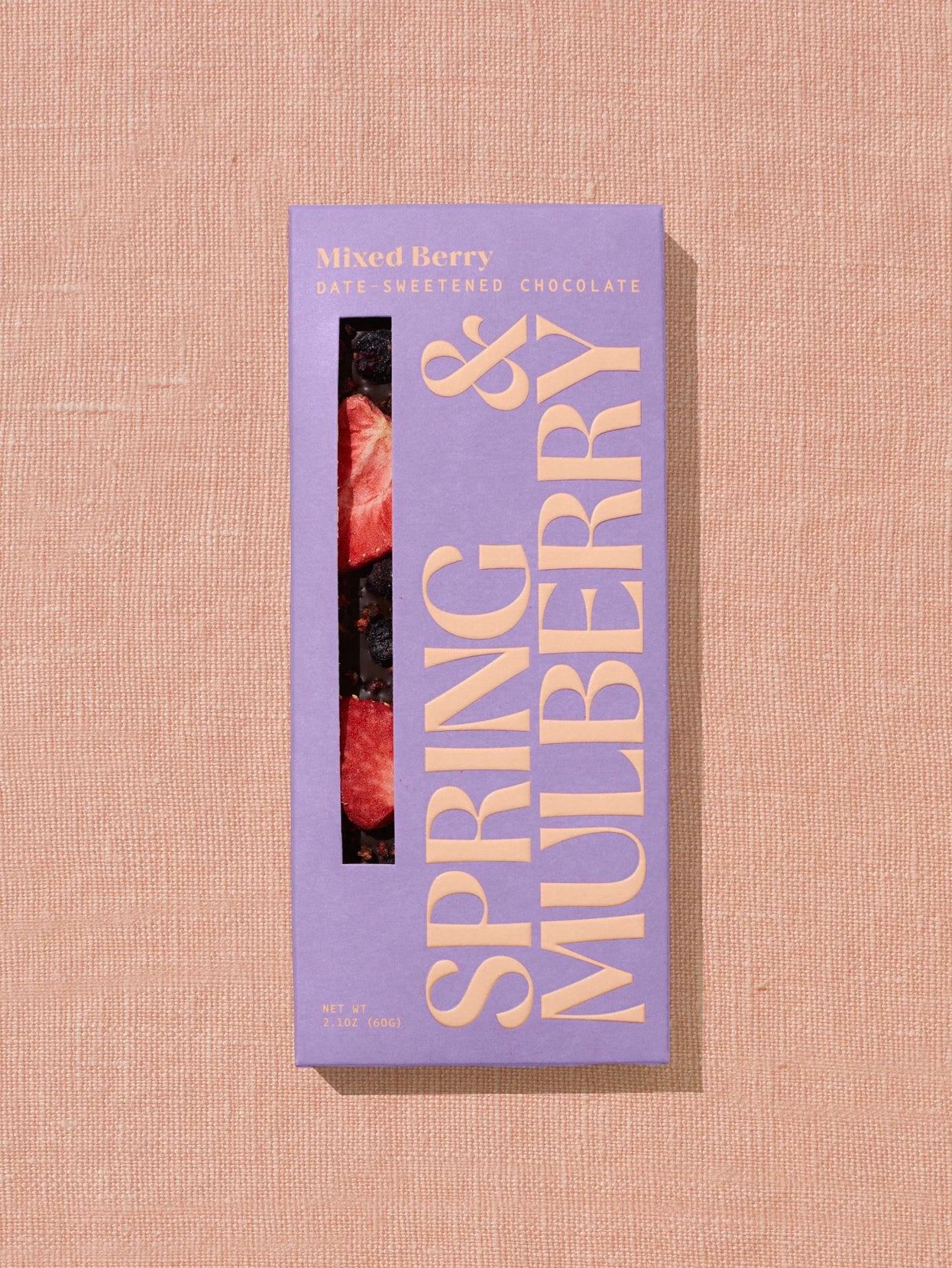 Spring & Mulberry Mixed Berry Date-Sweetened Dark Chocolate