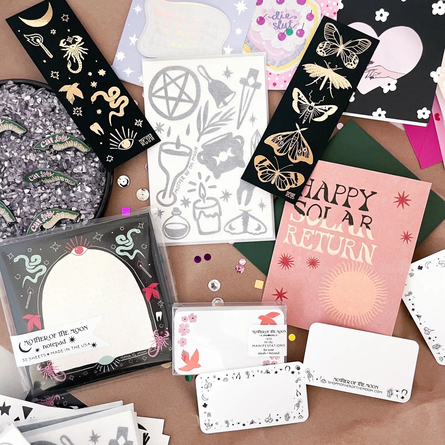 Mother of the Moon Birdie Manifestation Cards