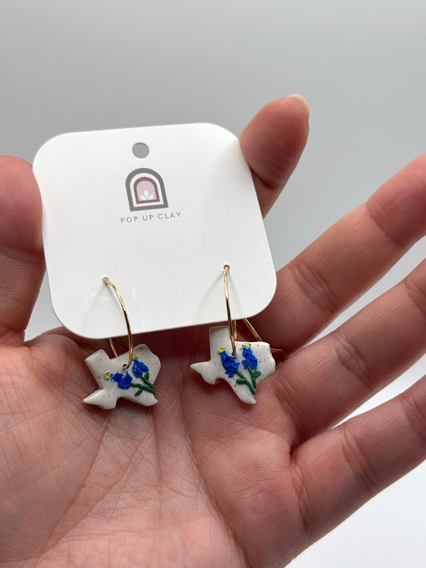 Pop Up Clay Bluebonnet Hoops