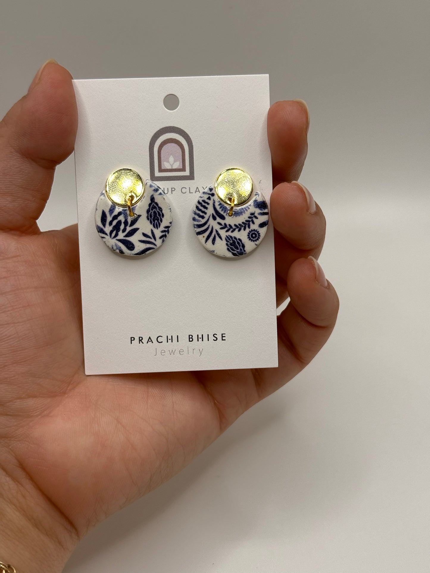 Pop Up Clay Floral Earrings