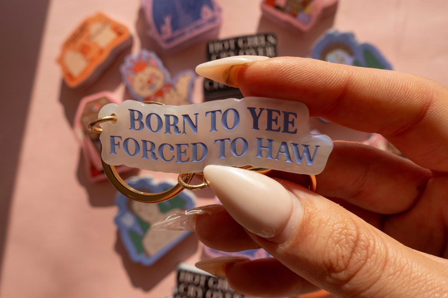 Jollie Ollie Born to Yee Keychain