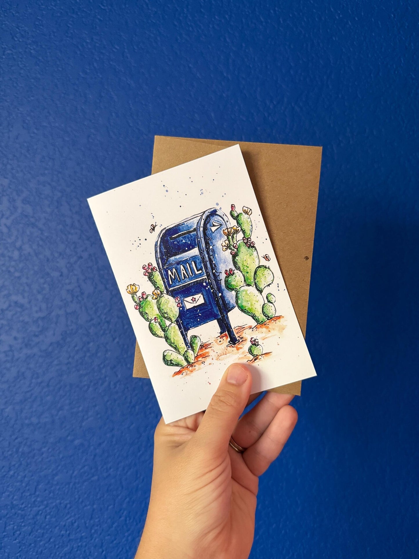 Where’d The Wild Things Go Cactus Mailbox Card