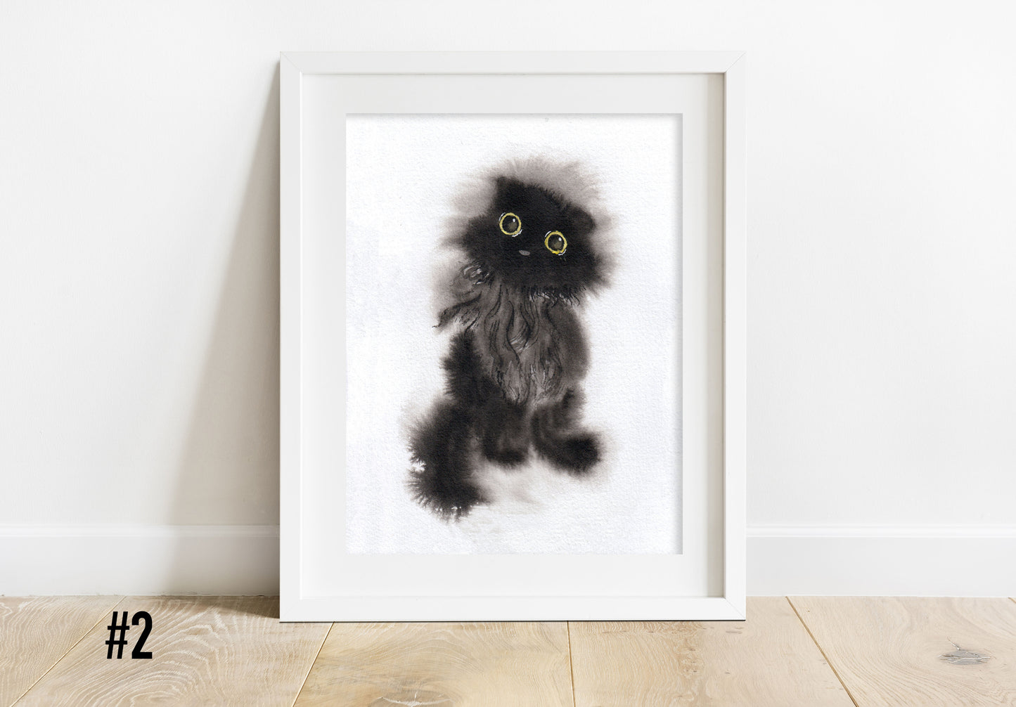 Zoee Xiao Ink Cat Print