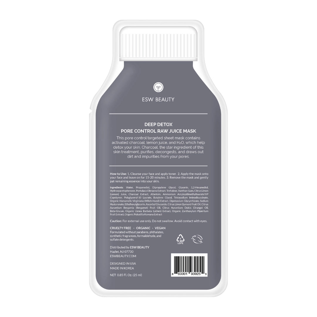 ESW Beauty Deep Detox Pore Control Raw Juice Sheet Mask