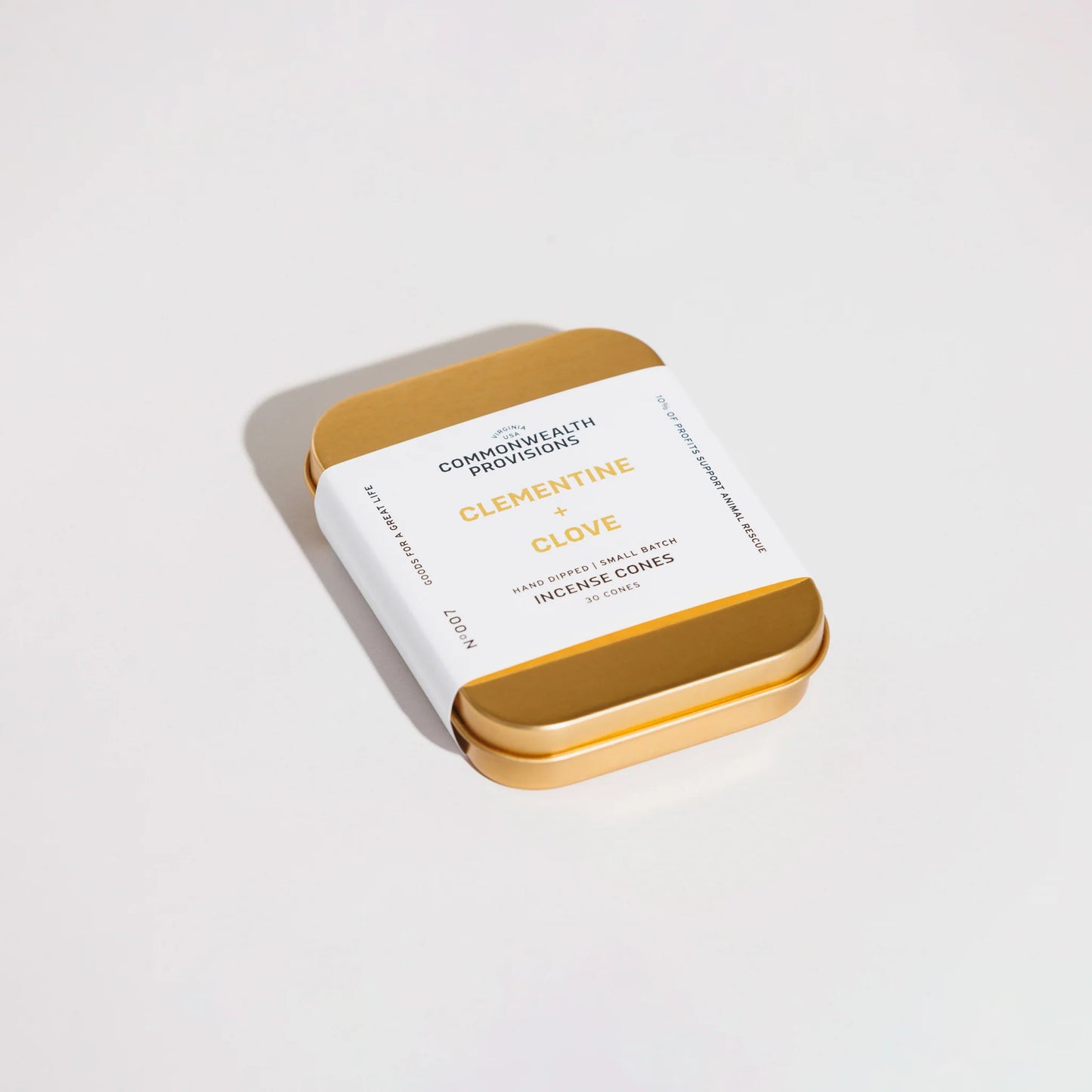 Commonwealth Provisions Clementine + Clove Incense Cones