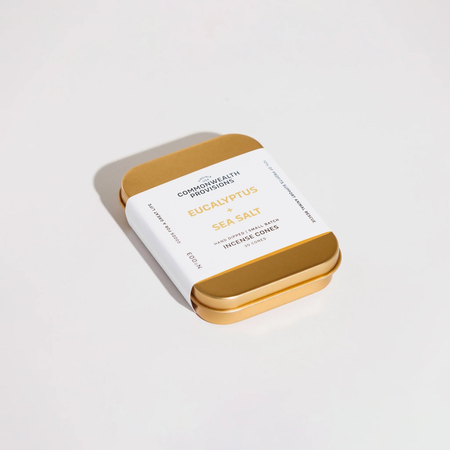 Commonwealth Provisions Eucalyptus + Sea Salt Incense Cones
