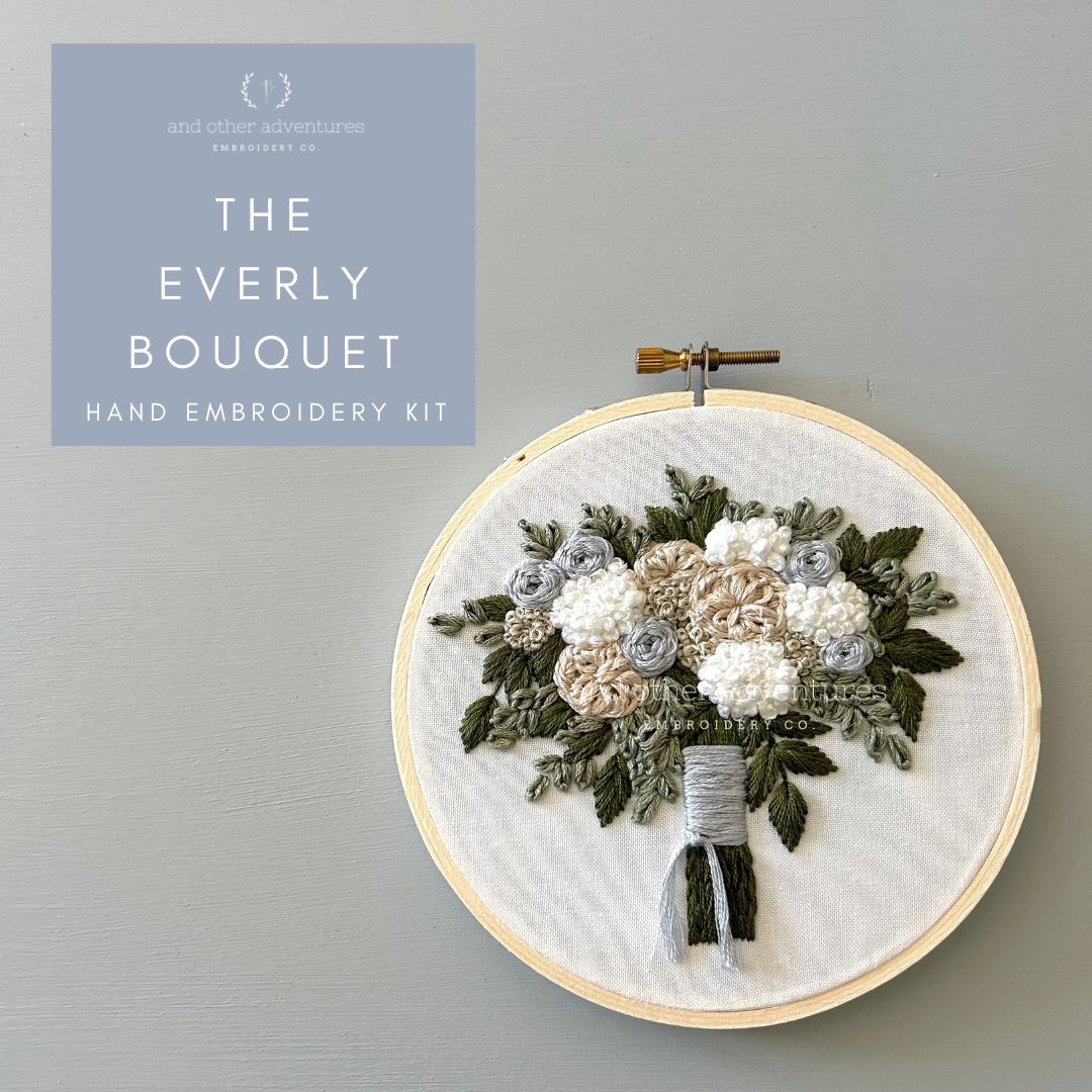 And Other Adventures Embroidery Co Embroidery Kit - The Everly Bouquet
