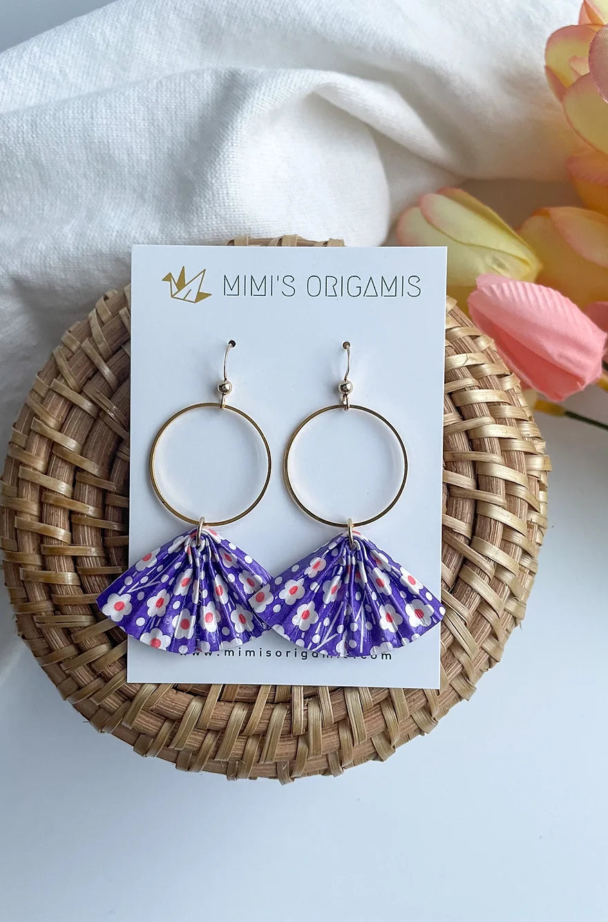 Mimi's Origamis Fan Earrings