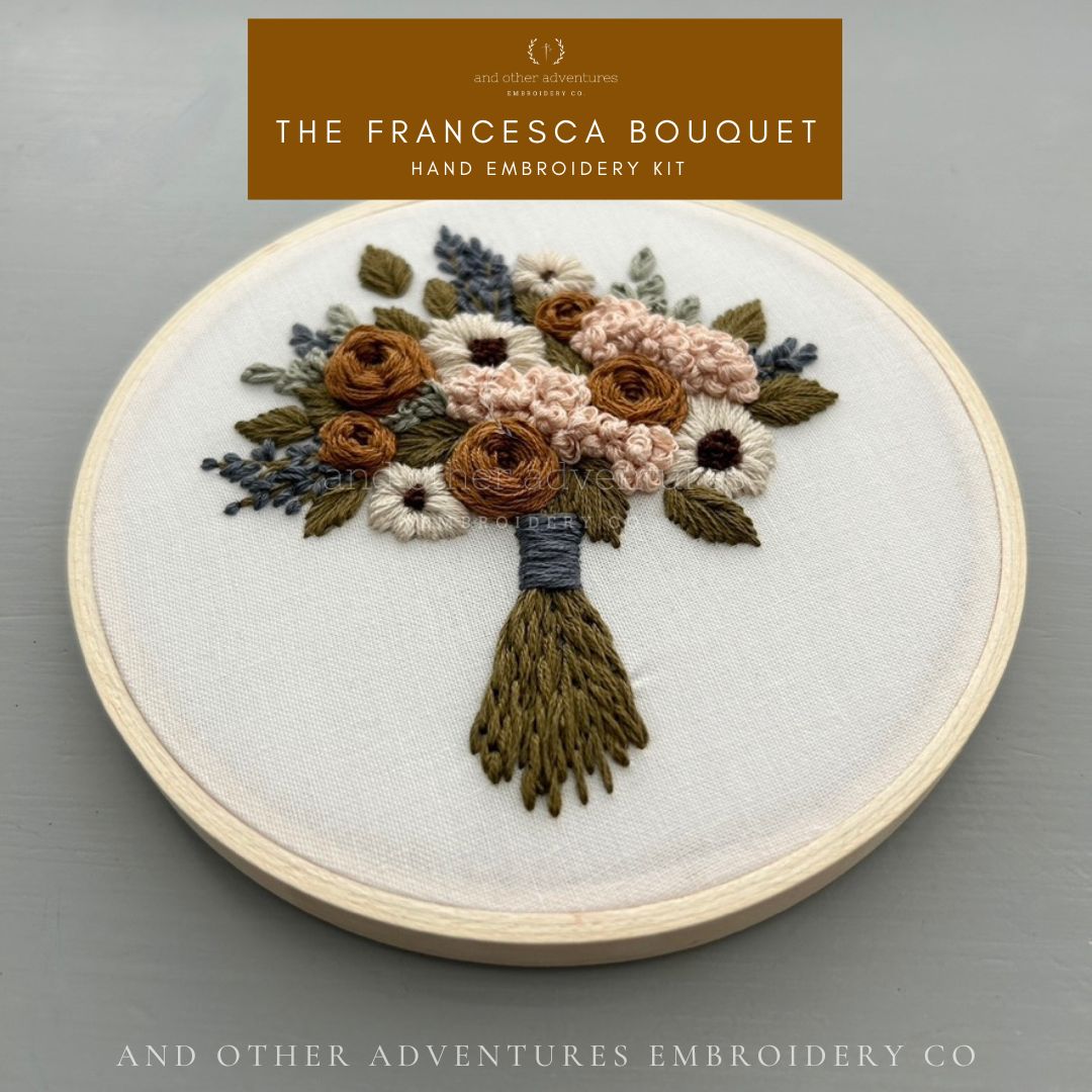 And Other Adventures Embroidery Co Embroidery Kit - The Francesca Bouquet