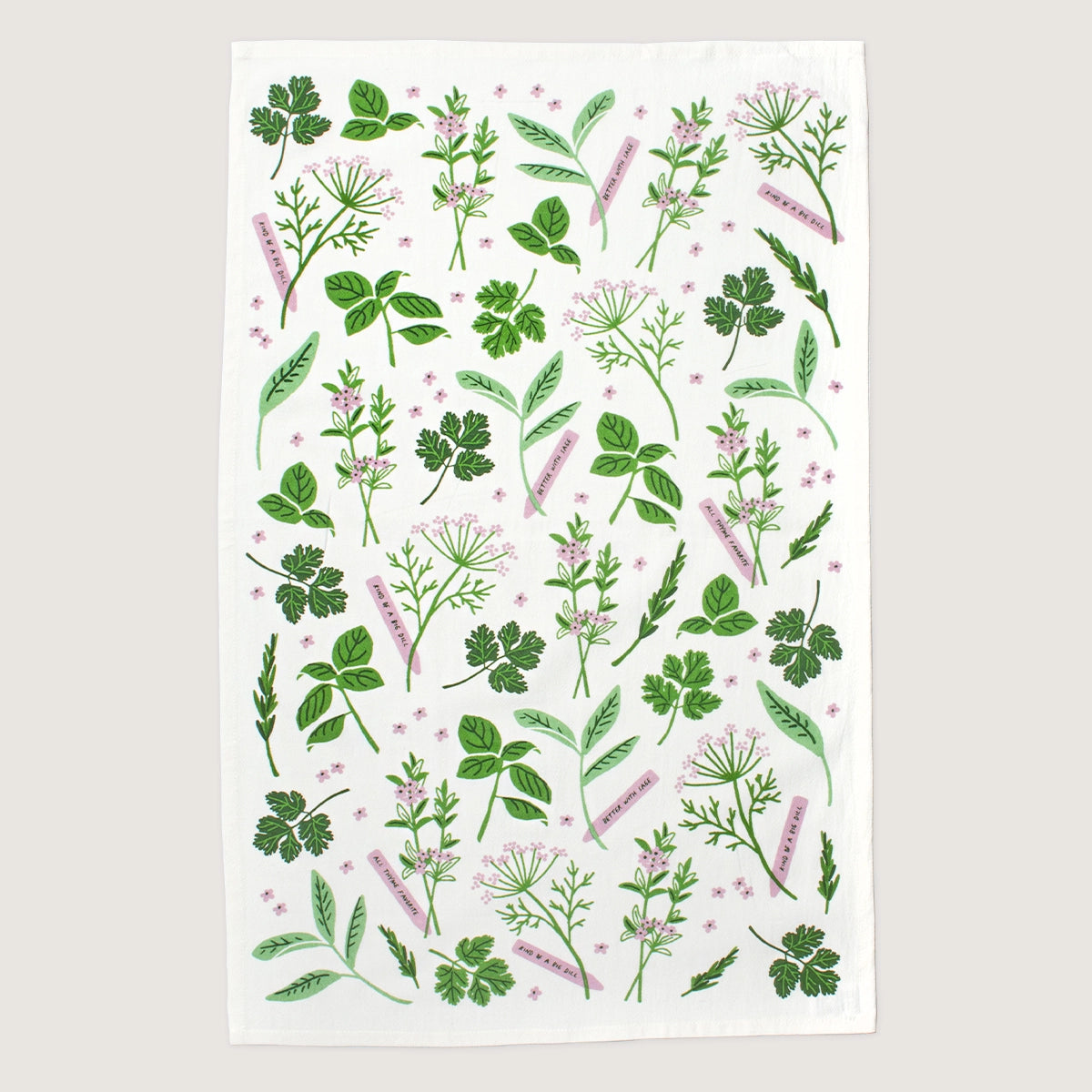 Seltzer Goods Herbs Tea Towel