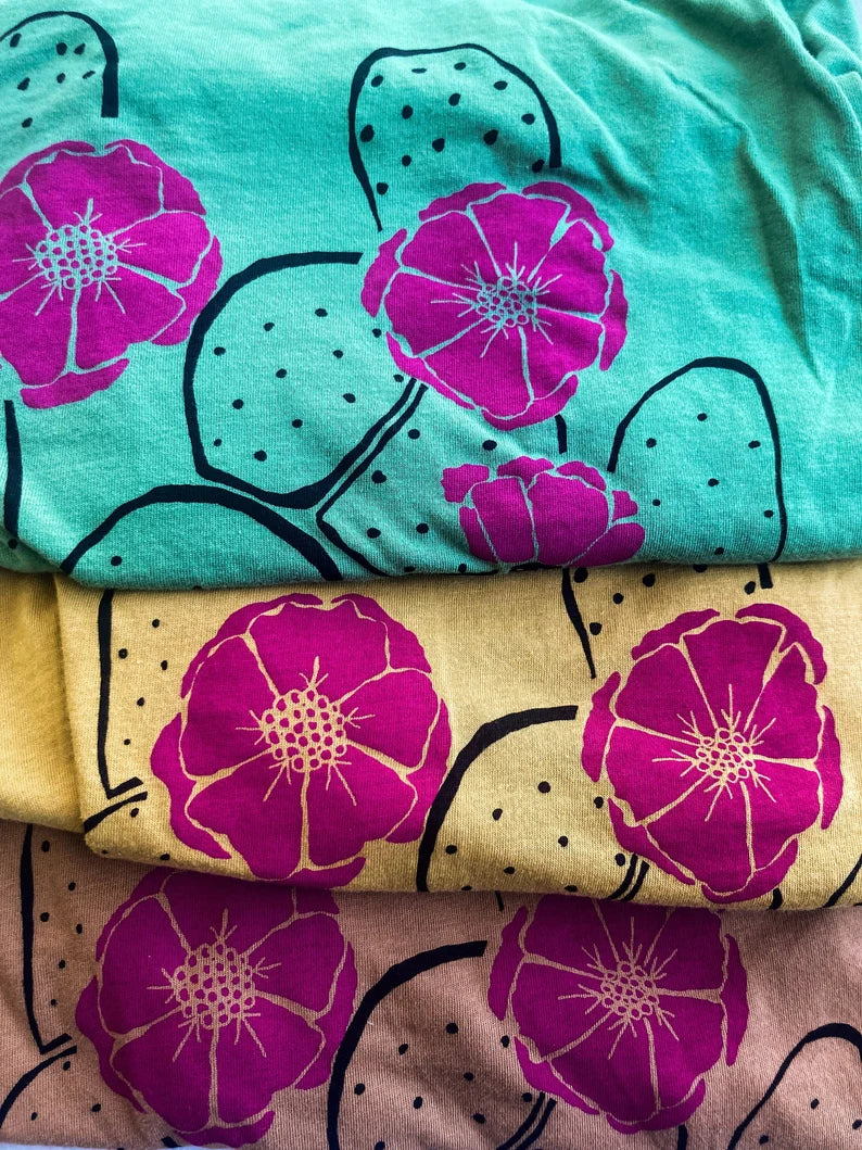 Pie Chart Press Cactus Crop Top
