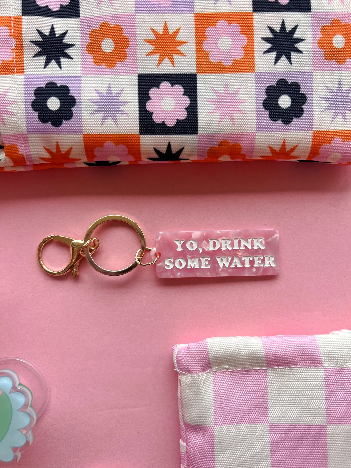 Jollie Ollie Yo, Drink Some Water Keychain