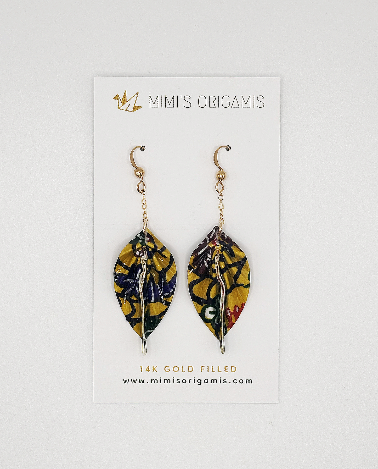 Mimi's Origamis Leaf Earrings
