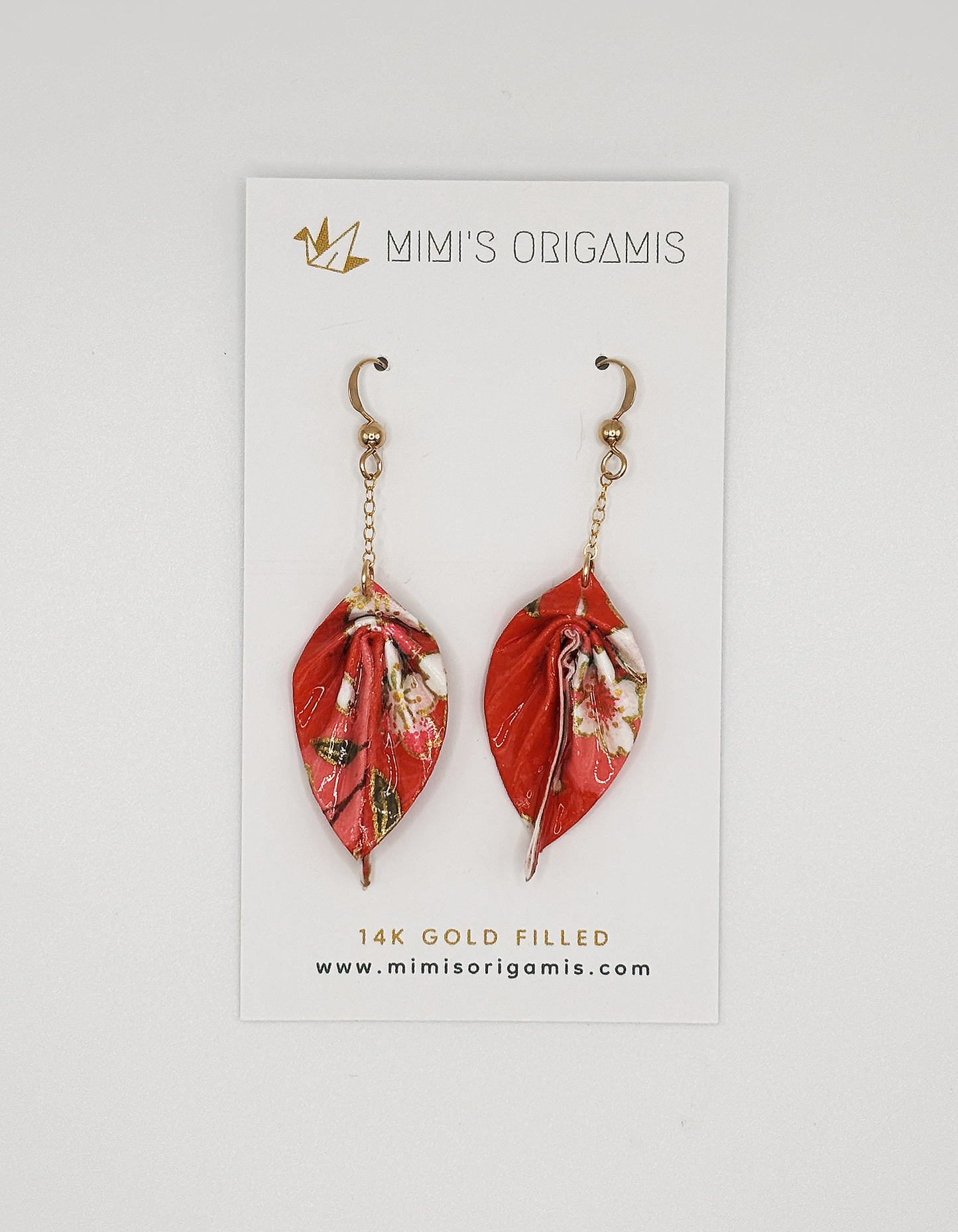 Mimi's Origamis Leaf Earrings