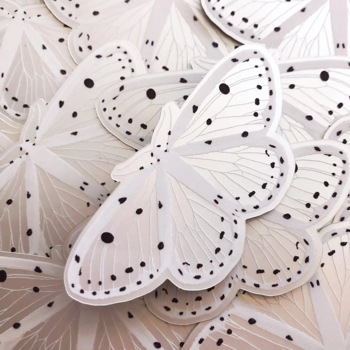 Mother of the Moon Geometrid Moth Holo Sticker