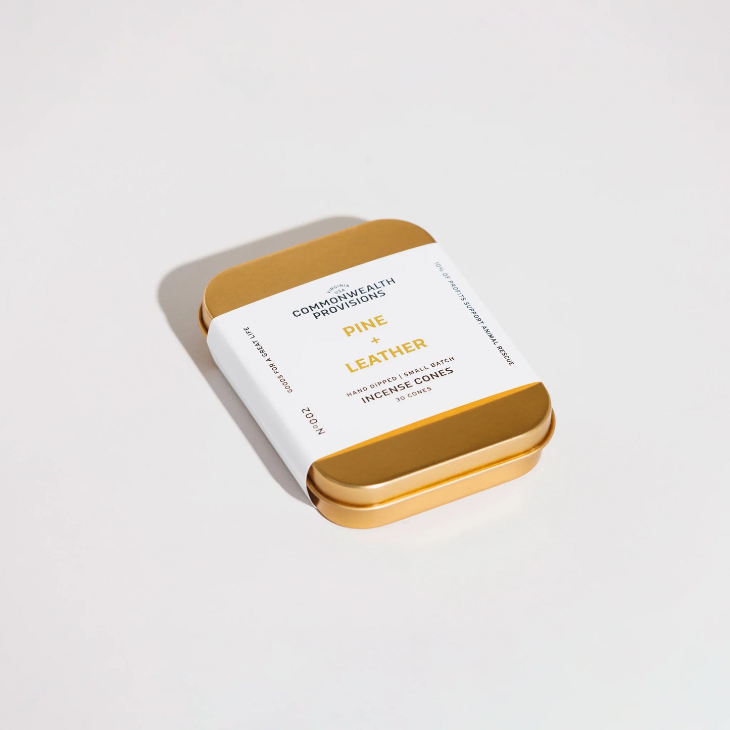 Commonwealth Provisions Pine + Leather Incense Cones