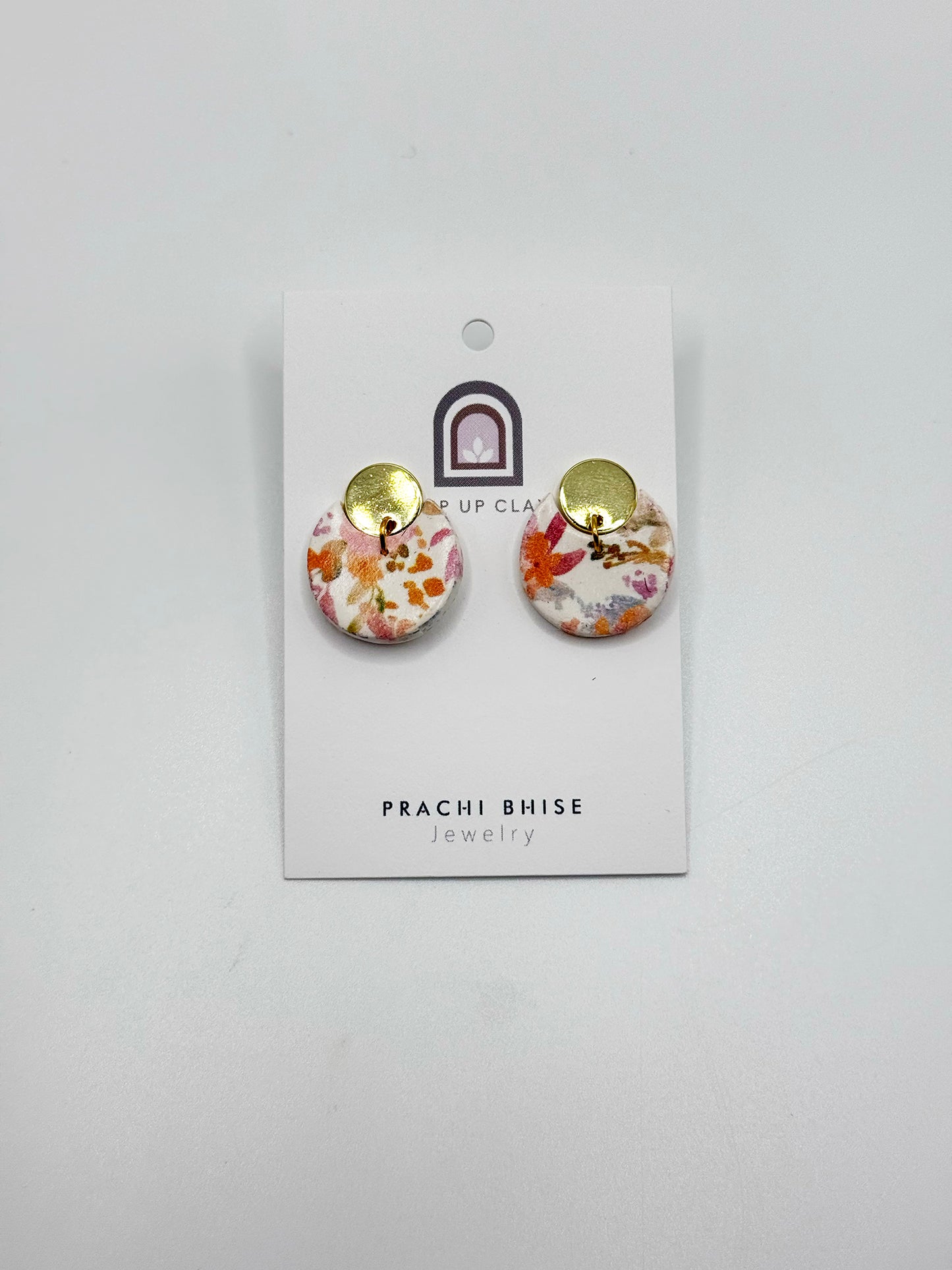 Pop Up Clay Floral Earrings