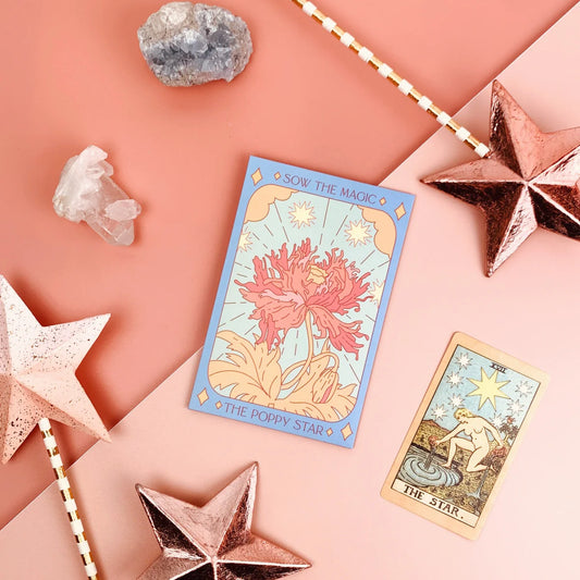 Sow the Magic The Poppy Star Tarot Seed Packet