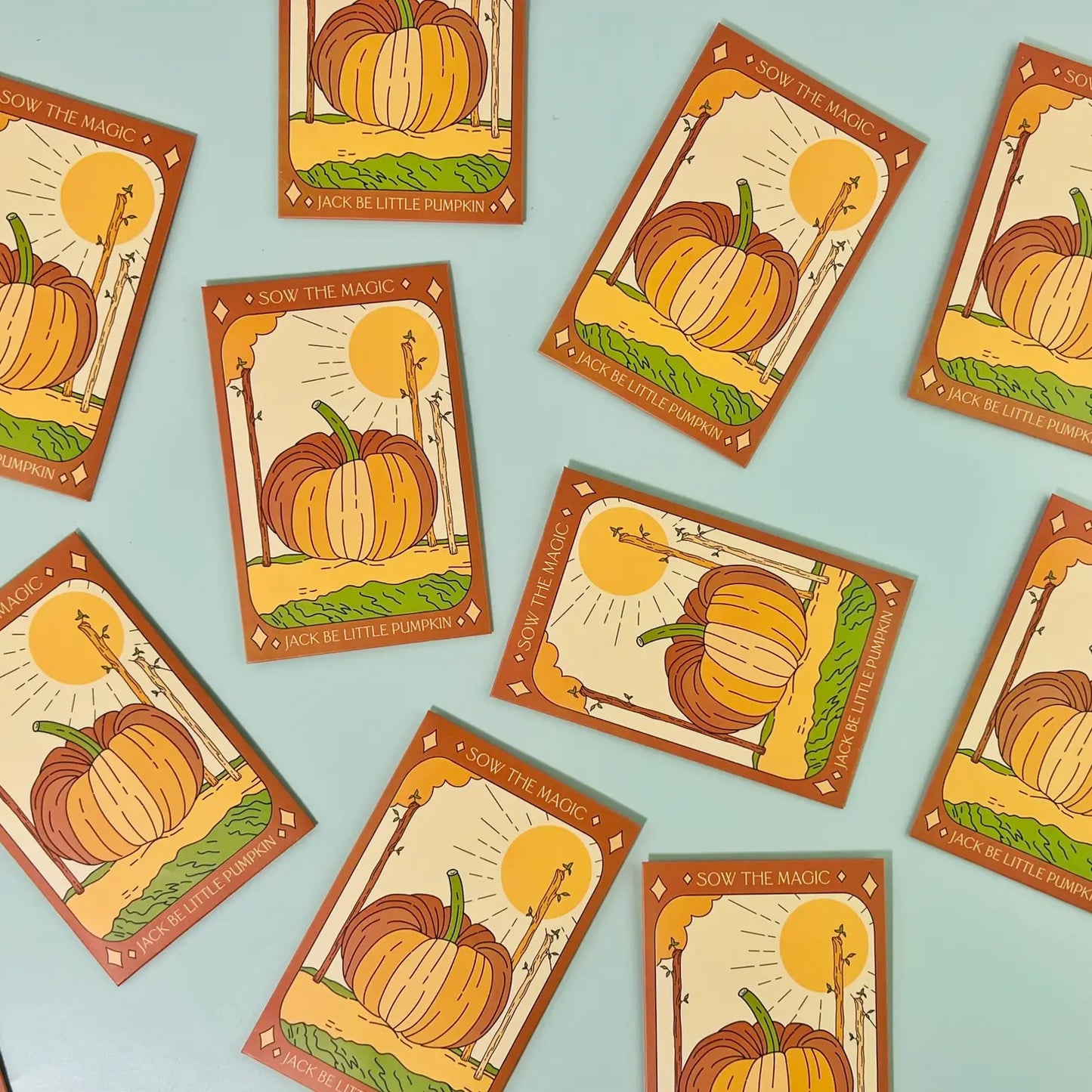 Sow the Magic Jack Be Little Pumpkin Tarot Seed Packet