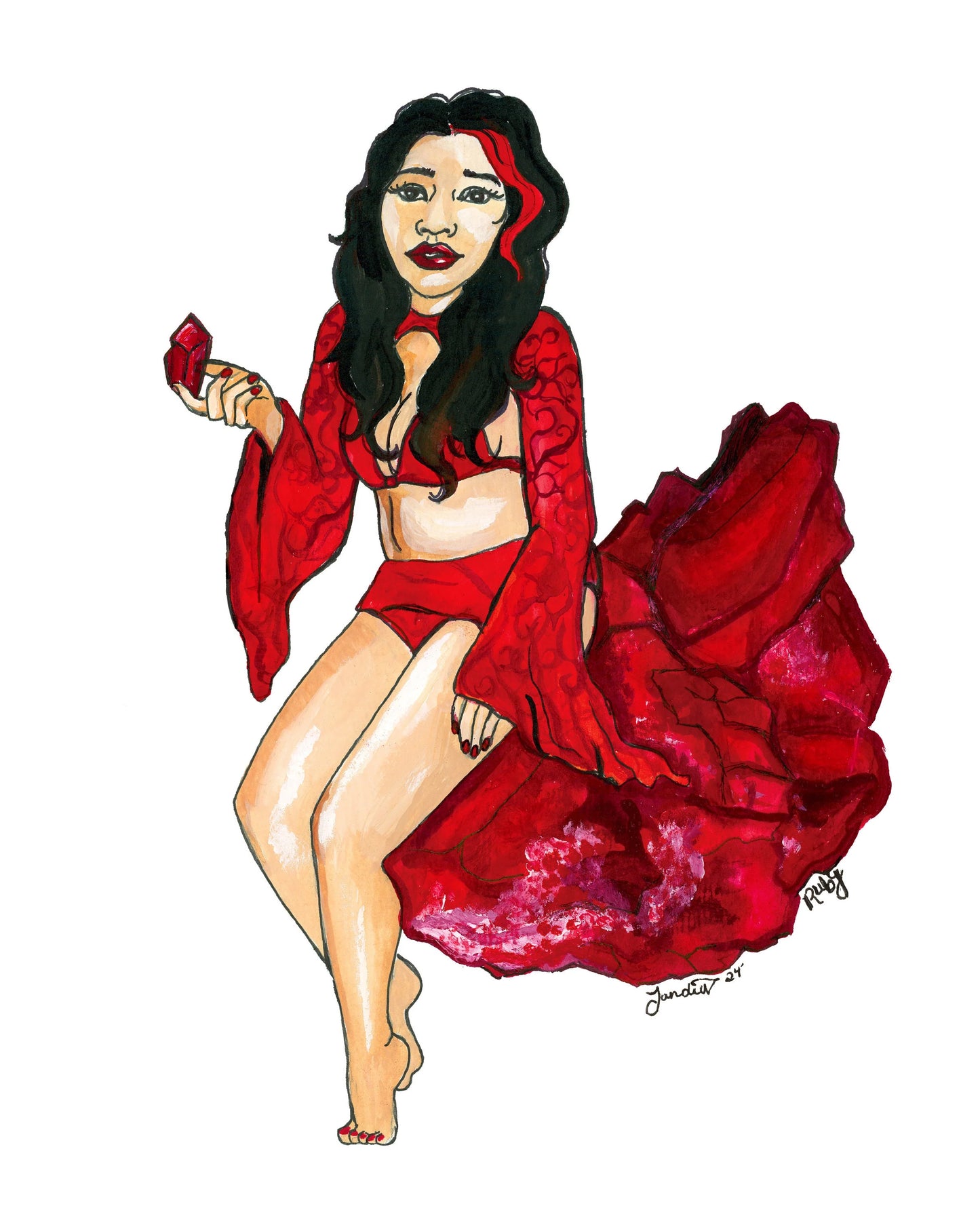 Opal Dreams Ruby Gilcée Print