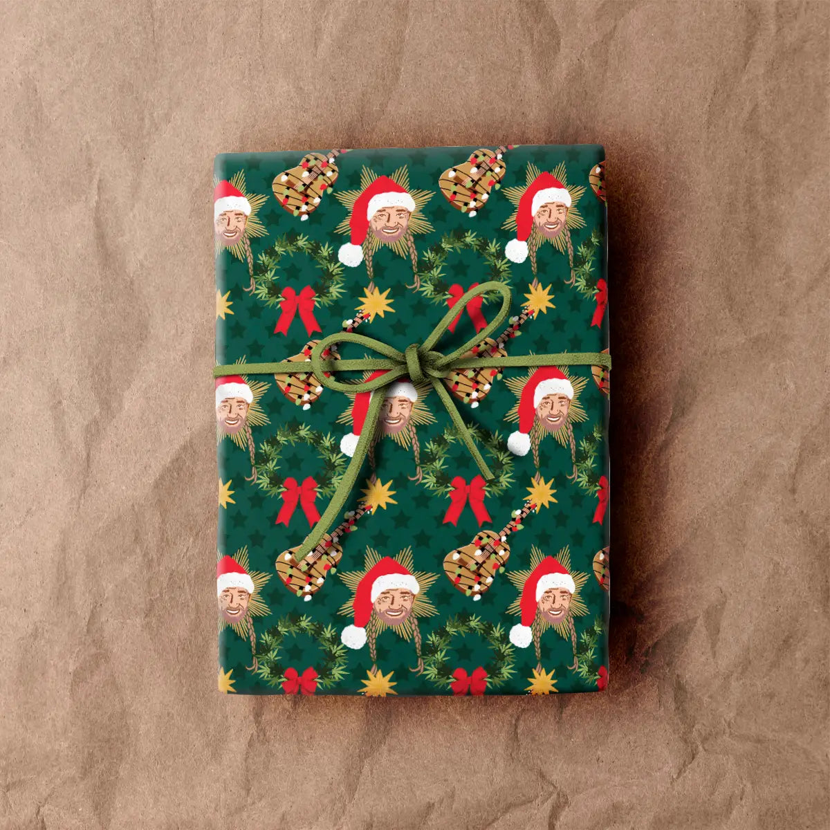 Mother of the Moon Santa Willie Nelson Wrapping Sheets