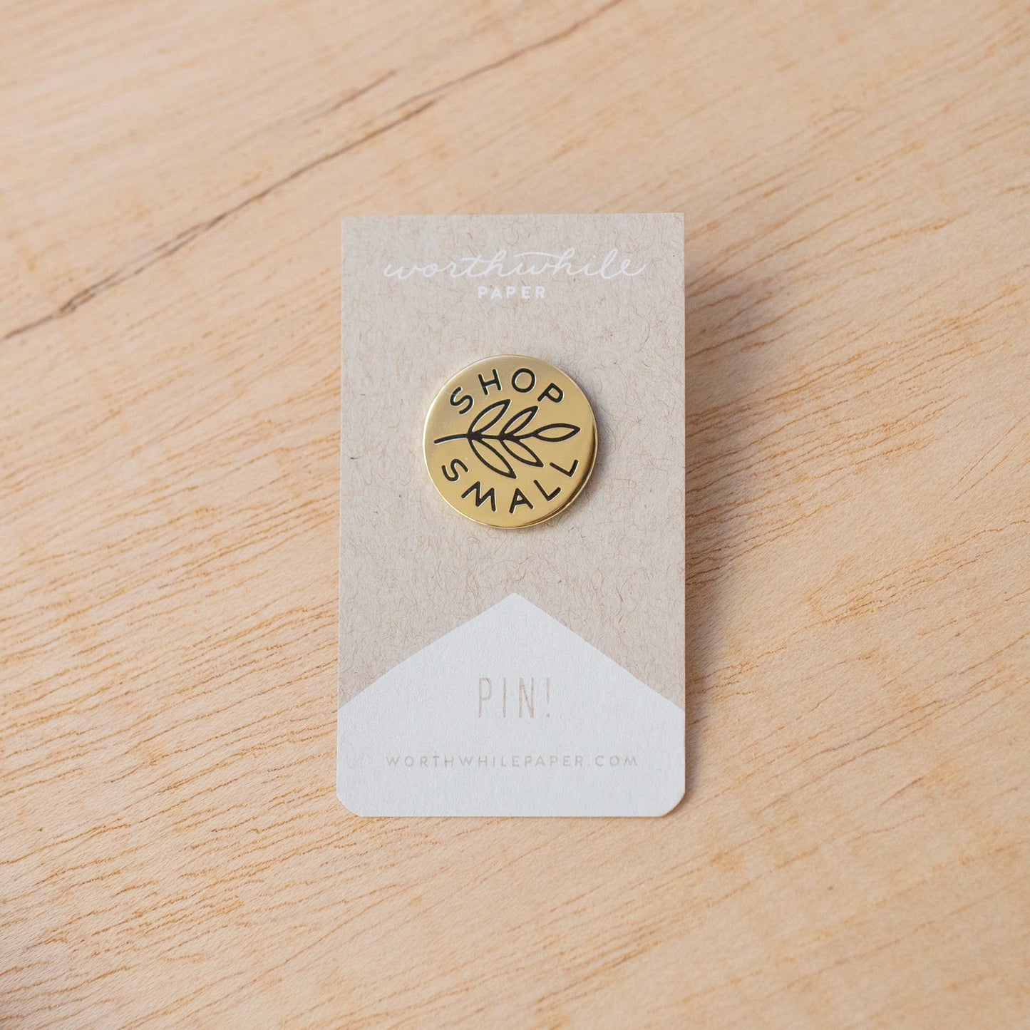 Worthwhile Paper Shop Small Enamel Pin
